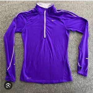 Nike half zip Element dri-fit Long Sleeve Tee